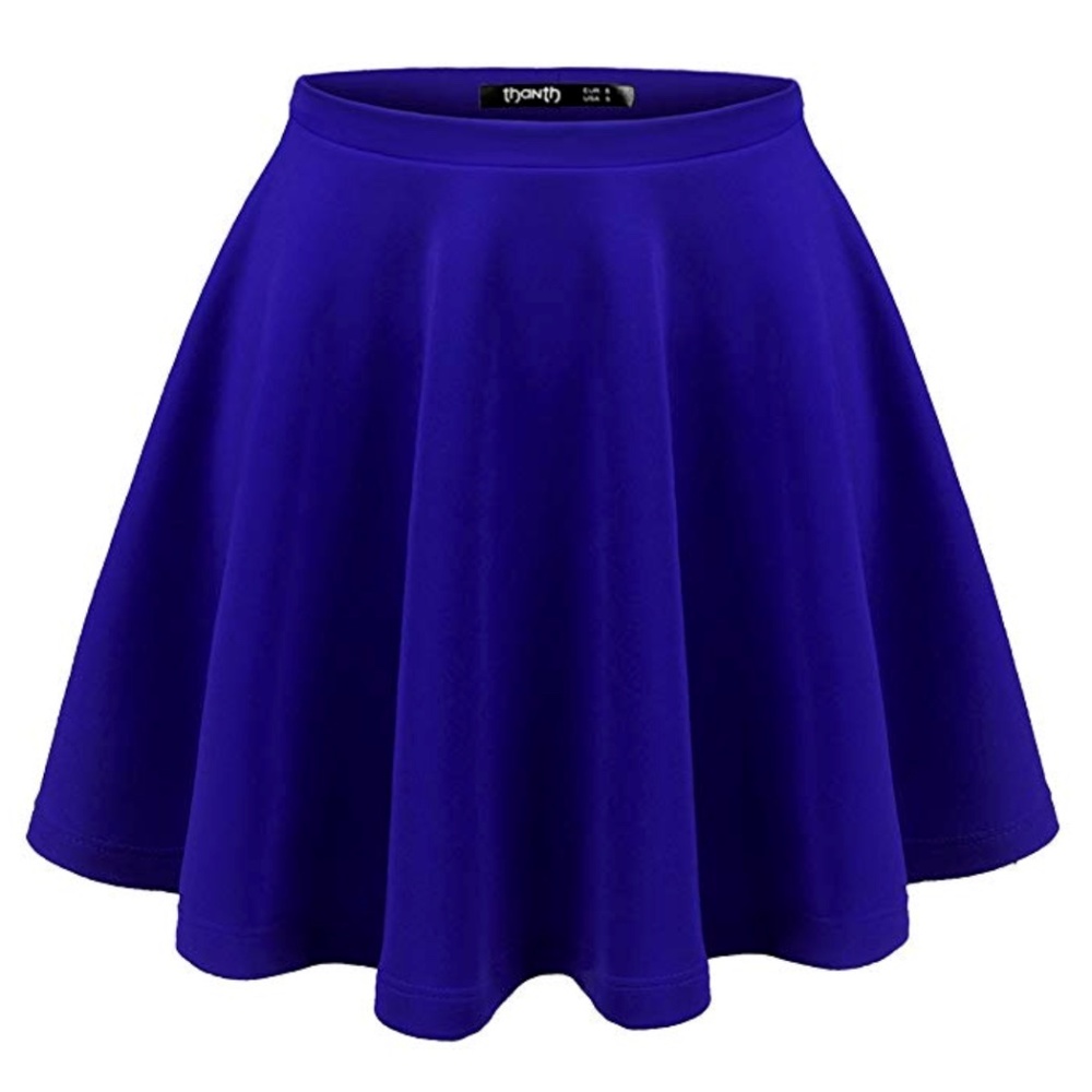 TWINTH Stretchy Flared Casual Mini Skirt
